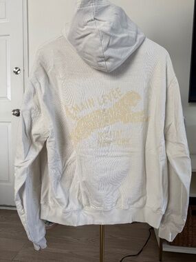 À Main Levée Tiger Graphic Hoodie White Size Small